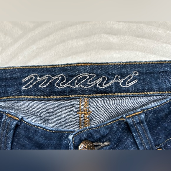 MAVI Alma Long Denim Shorts (Capri) - Picture 2 of 6